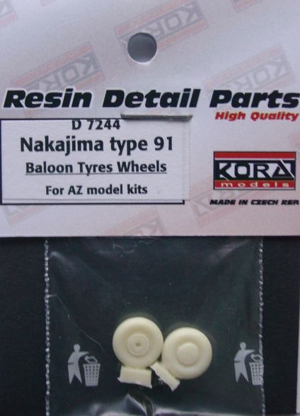 Nakajima Type 91 baloon tyres wheels