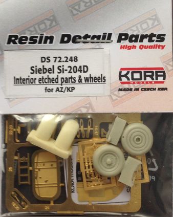 Siebel Si-204A Interior photoetched parts & wheels