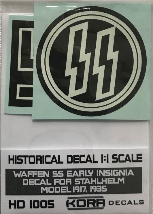 Helmet decal Waffen SS early Insignia (1917,1935)