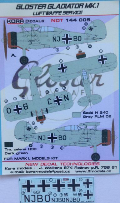 Gloster Gladiator MK.I. - Luftwaffe service - Click Image to Close