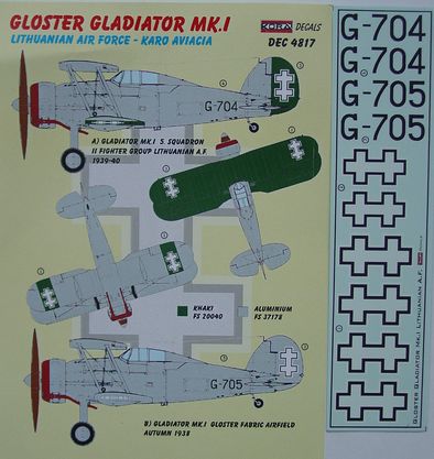 Gloster Gladiator Mk.I Lithuania - Click Image to Close