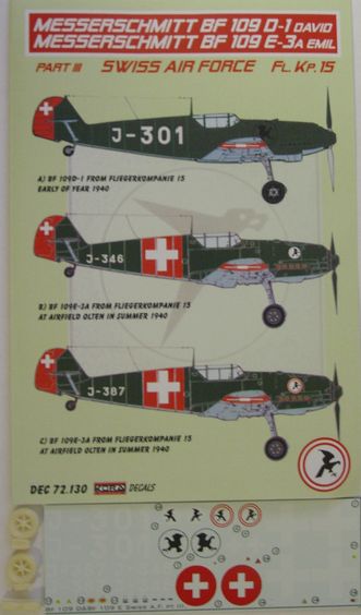 Bf 109D-1 Swiss part III.