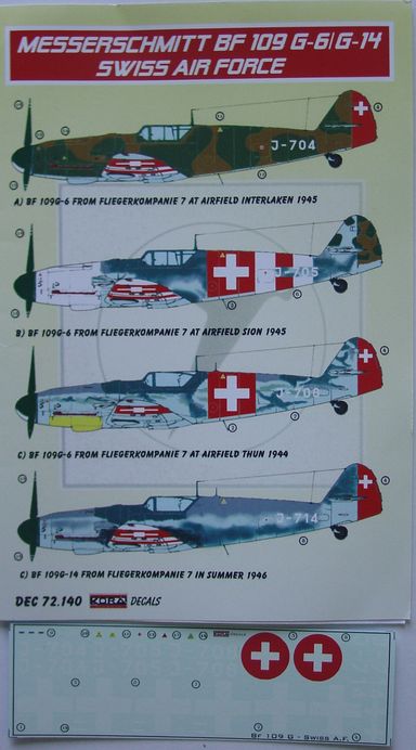 BF 109F-G-6/G-14 Swiss Air Force
