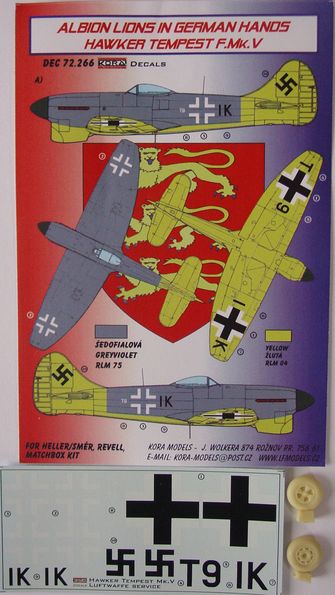 Hawker Tempest F.Mk.V Luftwaffe - Click Image to Close