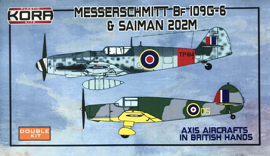 Messerschmitt Bf-109G-6 & Saiman 202M in British hands