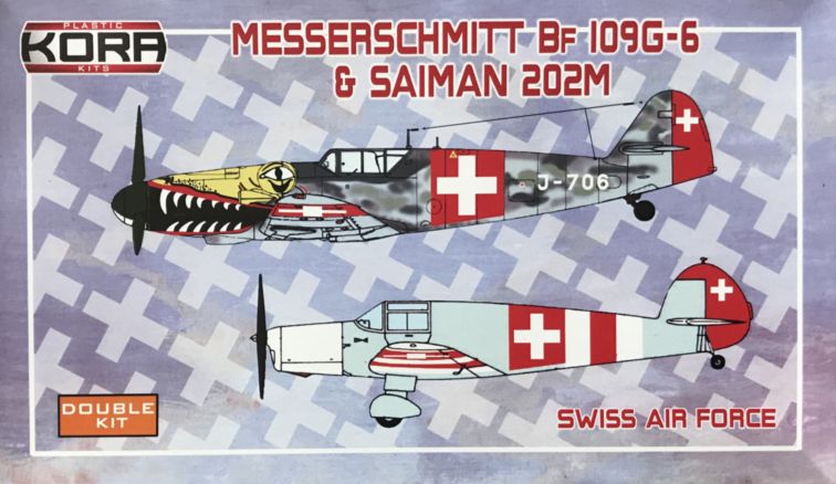 Messerschmitt Bf-109G-6 & Saiman 202M Swiss AF - Click Image to Close