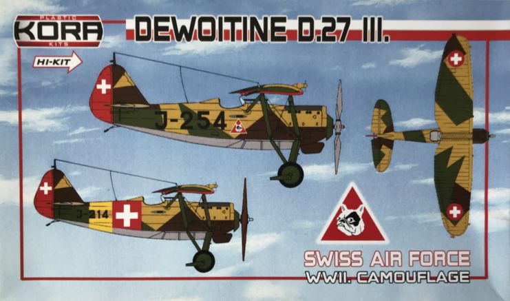 Dewoitine D.27.III Swiss AF, WWII camouflage - Click Image to Close