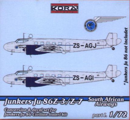 Junkers Ju 86Z-3/Z-7 S.African Airlines part I. - Click Image to Close