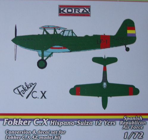 Fokker C.X Hispano-Suiza 12 Ycrs Spanish Rep. Air Force - Click Image to Close