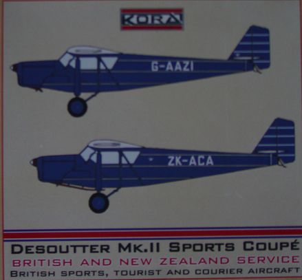Desoutter Mk.II Sports Coupe - Britsh & New Zealand