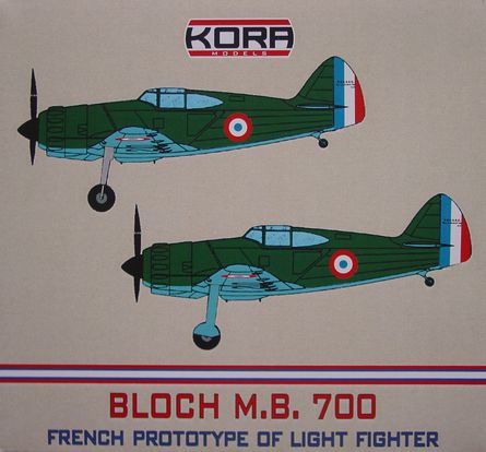 Bloch MB.700C.1 - Prototype of French light fighter