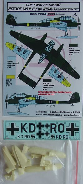 Focke-Wulf Fw-189A-1 Schneekufen set