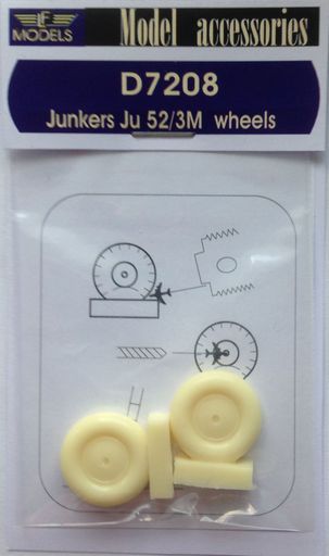 Junkers Ju 52/3M weighted wheels - Click Image to Close