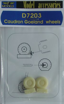 Caudron Goeland weighted wheels