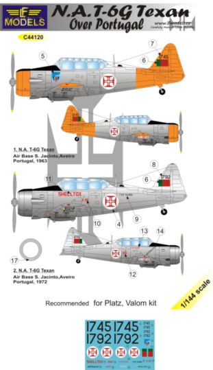T-6G Texan over Portugal - Click Image to Close