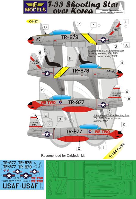 T-33 Shooting Star over Korea - Click Image to Close