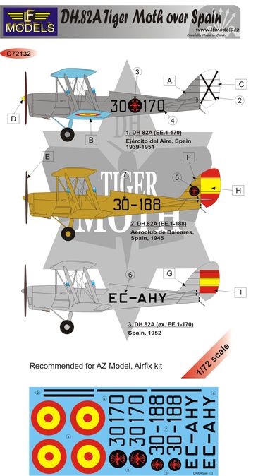 DH.82A Tiger Moth Over Spain