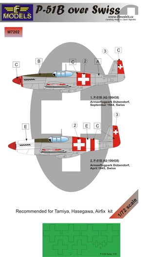P-51B Mustang over Swiss