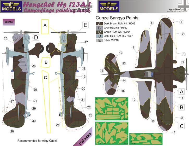 Hs-123A-1 Camouflage Painting Mask