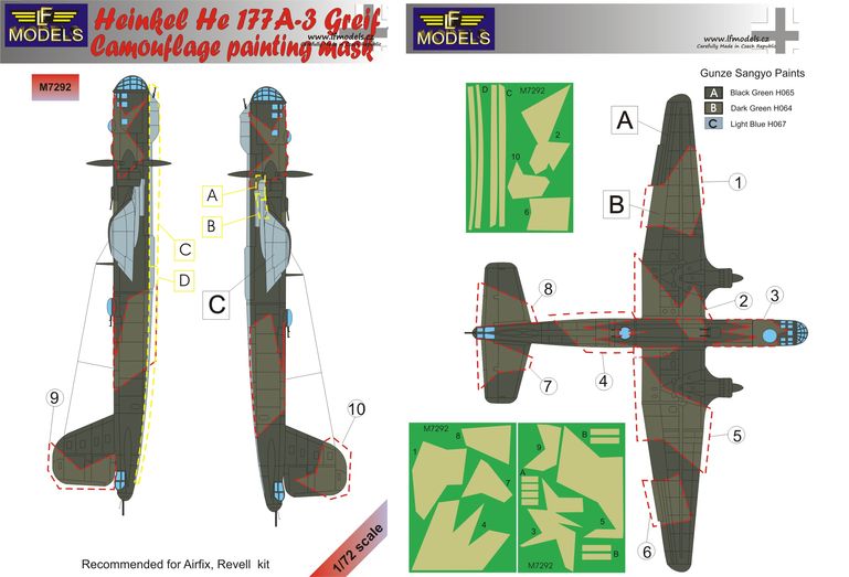 He-177A-3 Greif Camouflage Painting Mask