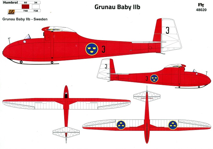 Grunau Baby IIb Sweden - Click Image to Close