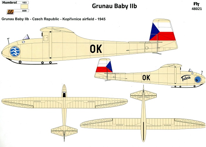 Grunau Baby IIb Czechoslovakia 1 - Click Image to Close