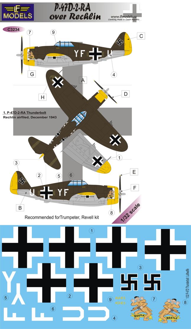 P-47D-2-RA over Rechlin