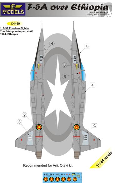 F-5A over Ethiopia