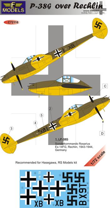 P-38G over Rechlin