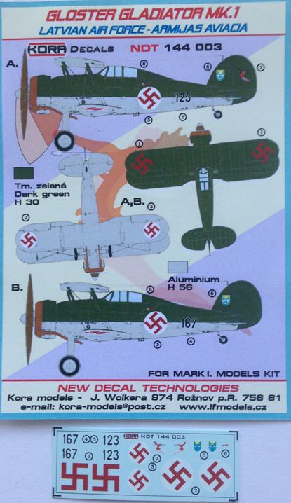 Gloster Gladiator MK.I. - Latvian air force