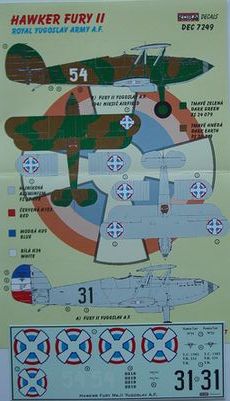 Hawker Fury II Yugoslavia