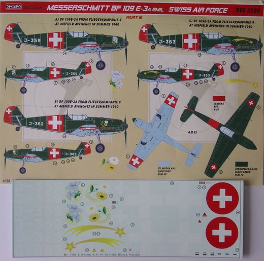 Messerschmitt Bf-109E-3a Swiss part III.