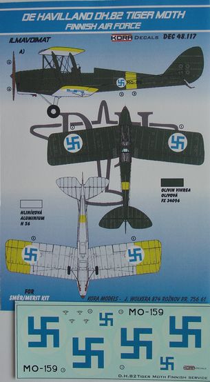 De Havilland DH.82 Tig.Moth Finnish - Click Image to Close