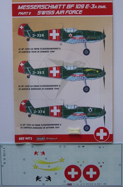 Messerschmitt Bf-109E-3a Swiss AF Part II