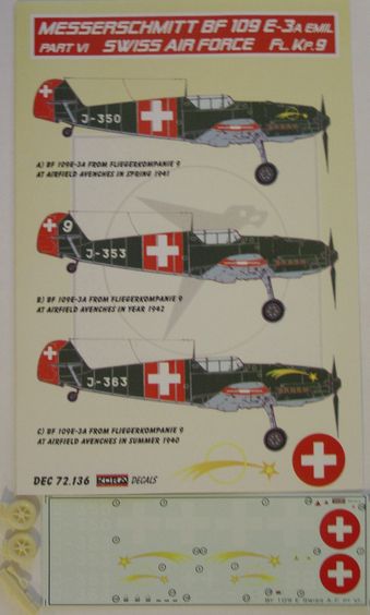 Bf 109E-3 Swiss AF part VI. - Click Image to Close