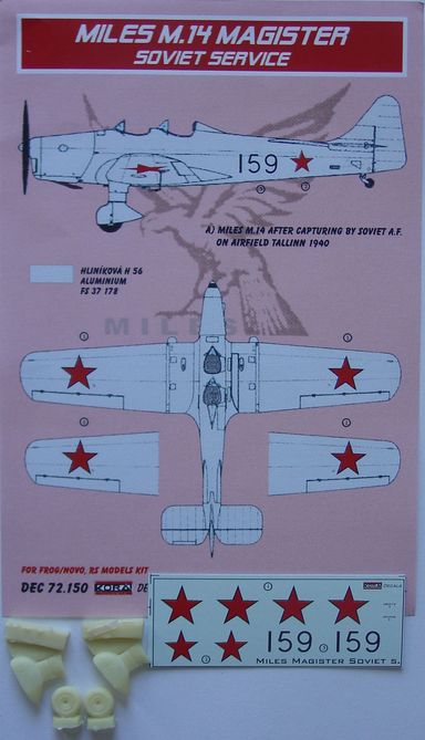 Miles M.14A Magister Soviet + undercariage - Click Image to Close