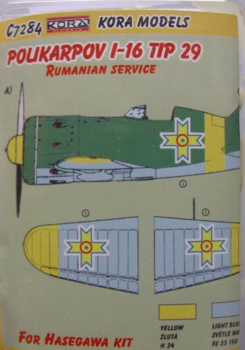 Polikarpov I-16 Tip 29 Rumanian con.set +wing