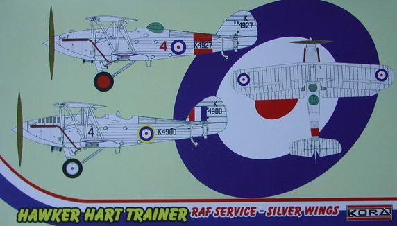 Hawker Hart Trainer RAF service-silver wings - Click Image to Close