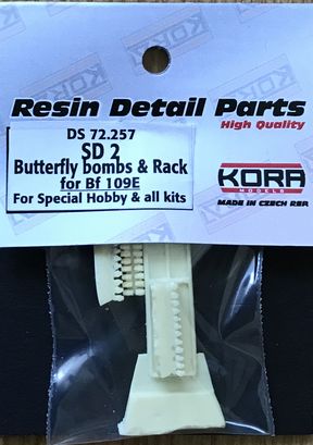 SD 2 Butterfly bombs & rack for Bf 109E
