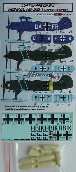 Heinkel He-51 Schneekufen set