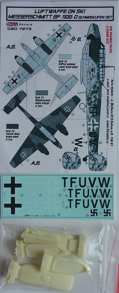 Messerschmitt Bf-110G-0 Schneekufen set