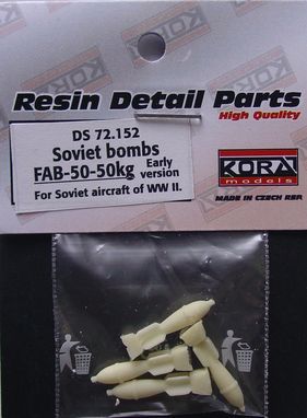Soviet bombs FAB-50 early variant (4x50kg) - Click Image to Close
