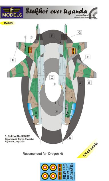 Sukhoi Su-37 over Uganda