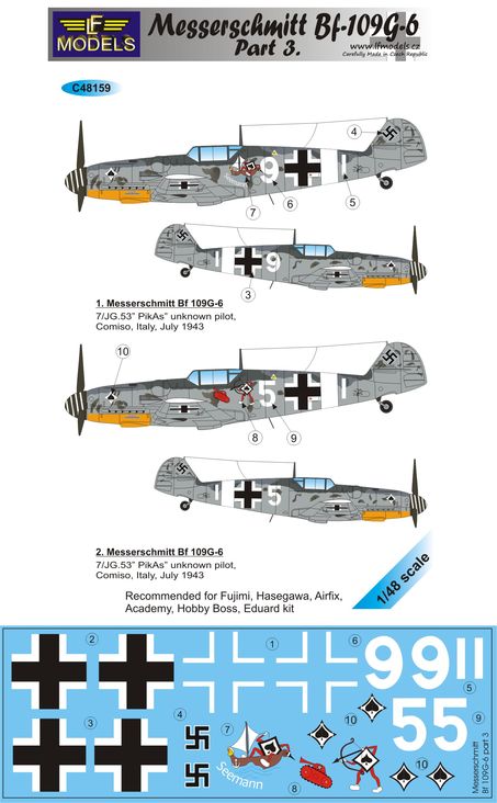 Messerschmitt Bf 109G-6 Comiso cartoon part 3. - Click Image to Close