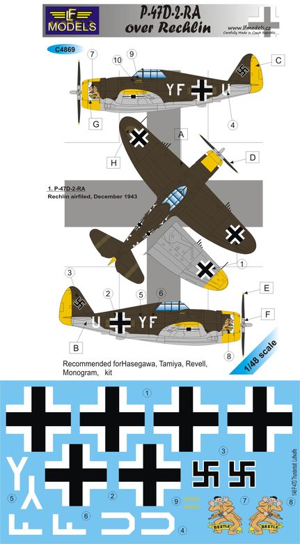 P-47D-2-RE over Rechlin