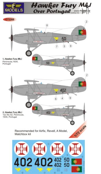Hawker Fury Mk.I over Portugal
