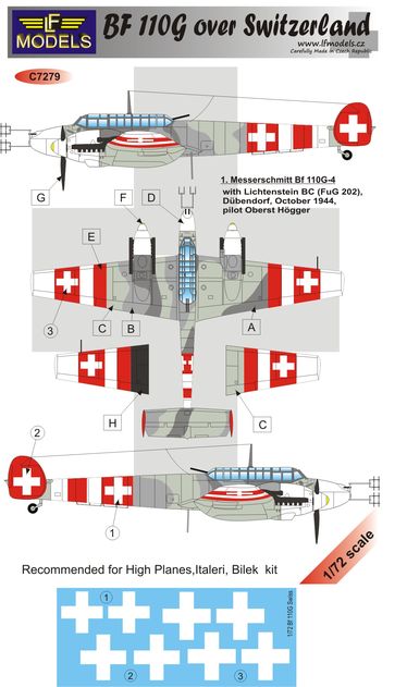 Bf 110G over Switzerland