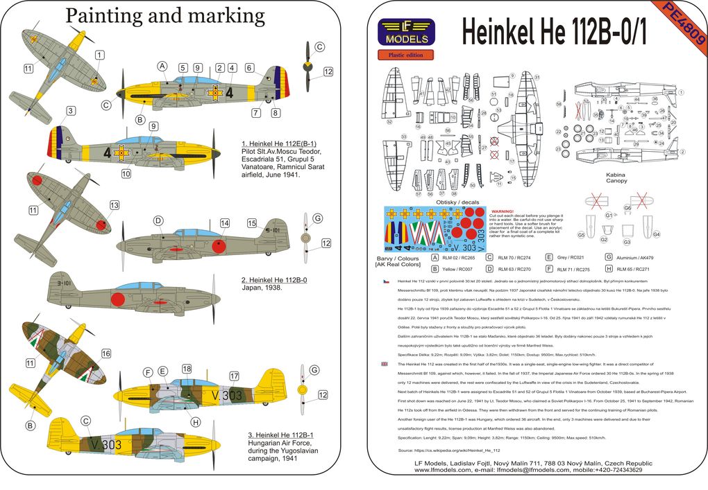 Heinkel 112 B-0/B-1 Axis Fighter