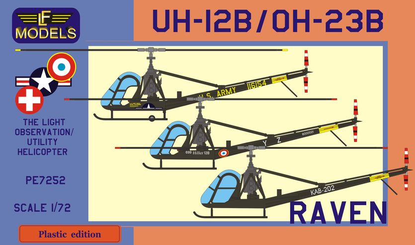 Hil. UH-12B / OH-23B Raven (Korean War, French AF, Swiss AF)