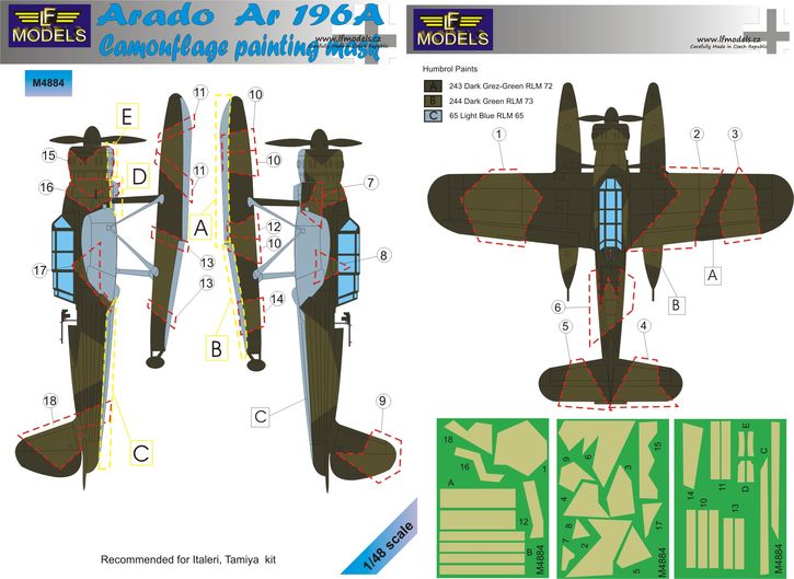 Arado Ar-196A Camouflage Painting Mask